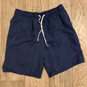 New without tag Old Navy Mens Solid Drawstring Waist Trunks Shorts Blue Size XL